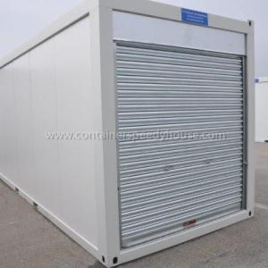 Storage container with  steel roller door