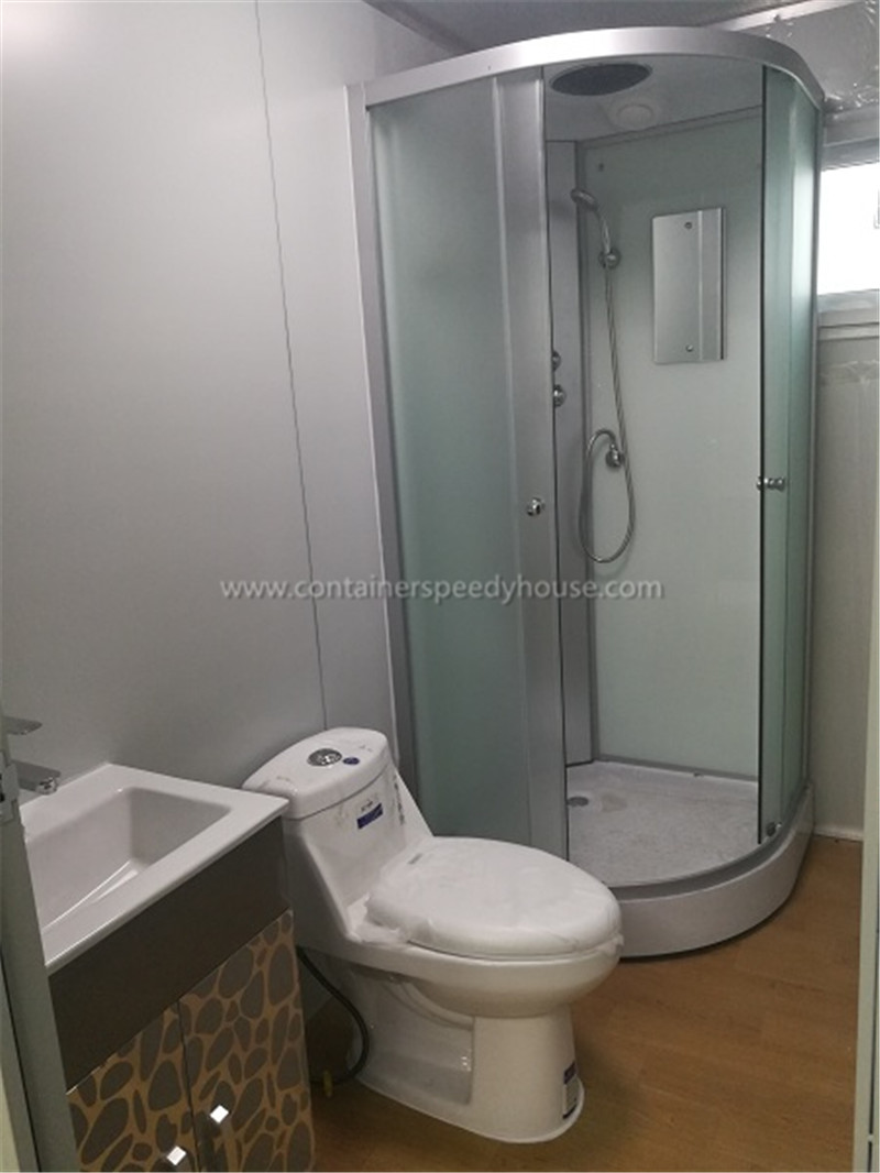 bathroom facility and kitchen cabinet