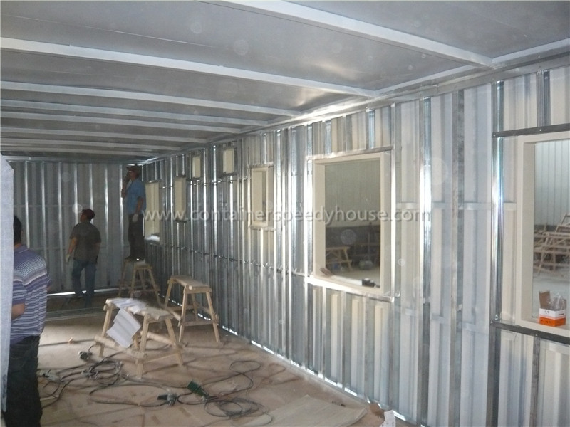 40ftx12ft shipping container house with 3 rooms