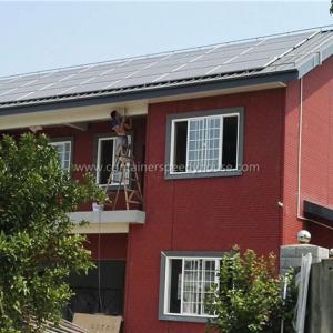 Prefab villa with solar panel