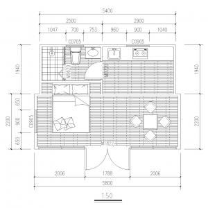 Drawing for slide out cabin