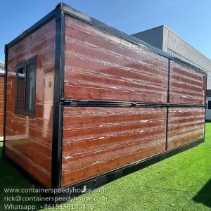 20ft foldable container with grain wood color